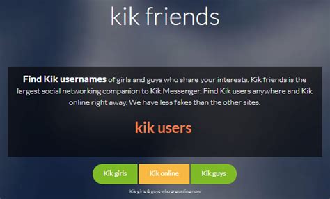 kikfriends|Friends for Kik